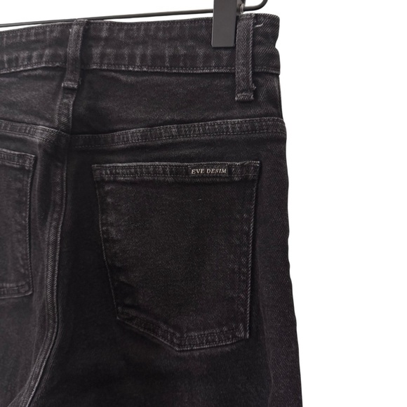 Eve Denim The Charlotte in "Noir" High Rise Wide Leg Black Jeans Size 26 - Picture 12 of 14